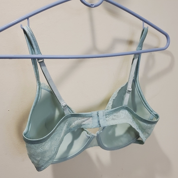 VICTORIA'S SECRET lace Bra green bra size 36D - Picture 7 of 10